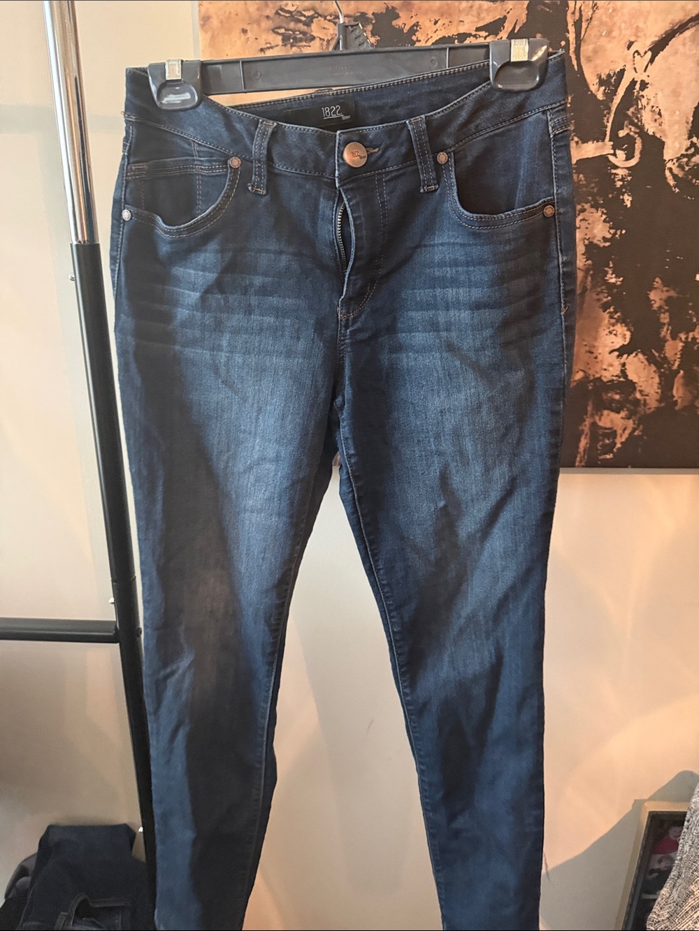 1822 Denim Dark Blue Skinny Jeans